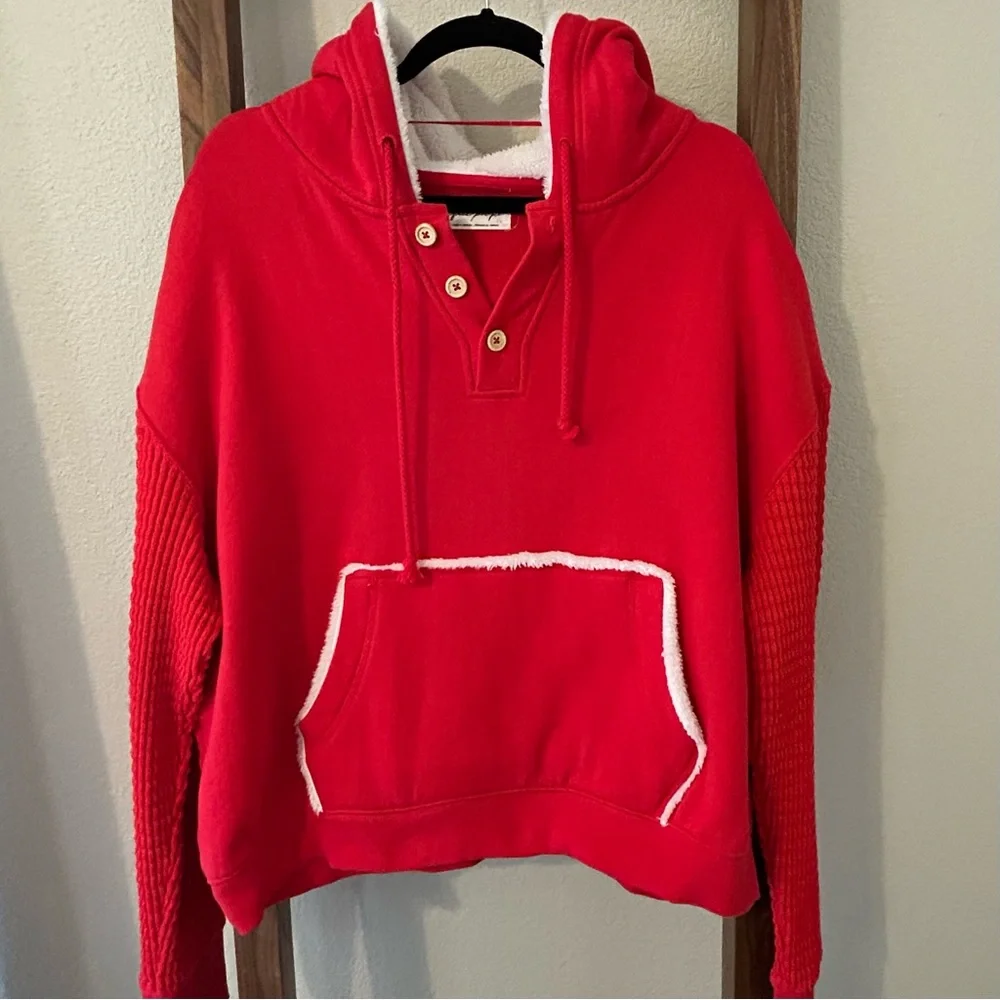 Free People Cozy Time Hoodie-Large - Picture 2 of 5